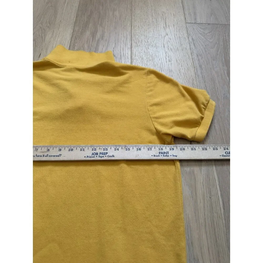 Polo Ralph Lauren Men’s Small Yellow Short Sleeve Cotton Polo Shirt Blue Pony